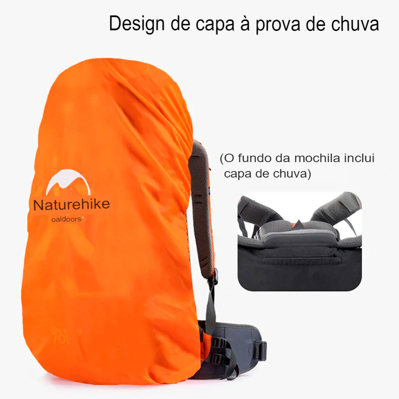 Mochila Cargueira 70L para Trilhas e Montanhismo - Extreme Trek