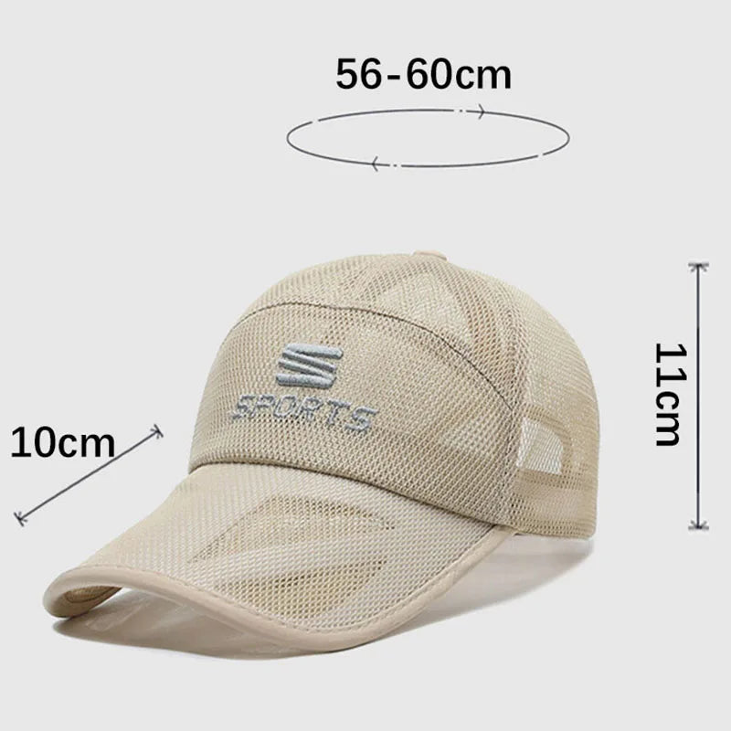 Boné Esportivo Respirável com Proteção UV