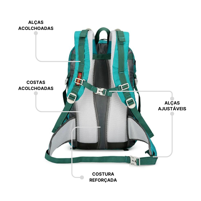 Mochila Impermeável para Camping 40L - Adventure Pro