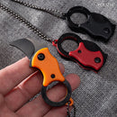Mini Faca Karambit com Lâmina Curva – Portátil para Aventura e EDC