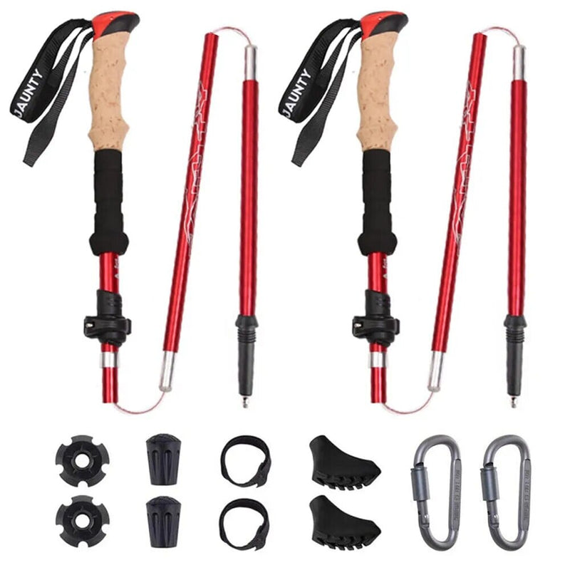 Kit 2 Bastões de Caminhada Ergonômicos Ultraleves - TrailHike