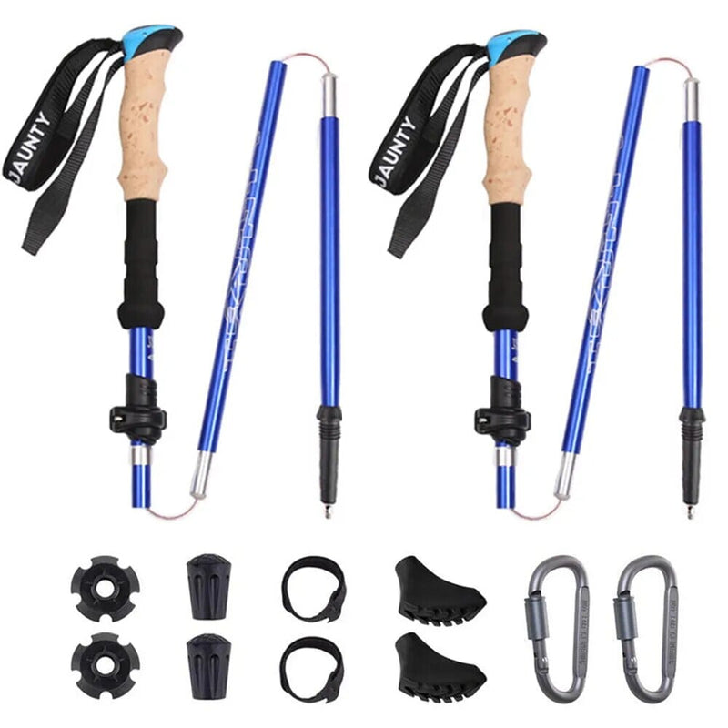 Kit 2 Bastões de Caminhada Ergonômicos Ultraleves - TrailHike