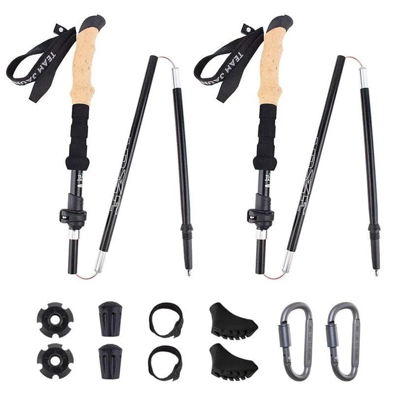 Kit 2 Bastões de Caminhada Ergonômicos Ultraleves - TrailHike