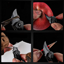 Mini Faca Karambit com Lâmina Curva – Portátil para Aventura e EDC