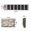 Painel Solar Dobrável Usb Carregador Bateria Portátil - Sobrevivencialista