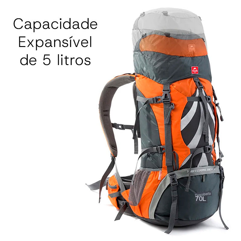 Mochila Cargueira 70L para Trilhas e Montanhismo - Extreme Trek