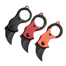 Mini Faca Karambit com Lâmina Curva – Portátil para Aventura e EDC
