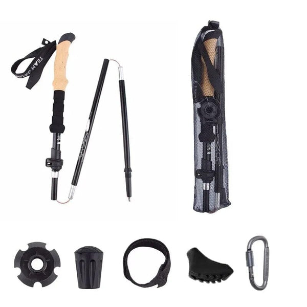 Kit 2 Bastões de Caminhada Ergonômicos Ultraleves - TrailHike